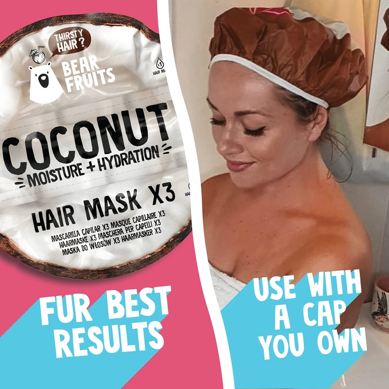 Bear Fruits Coconut Moisture + Hydration Hair Mask Refill 59g