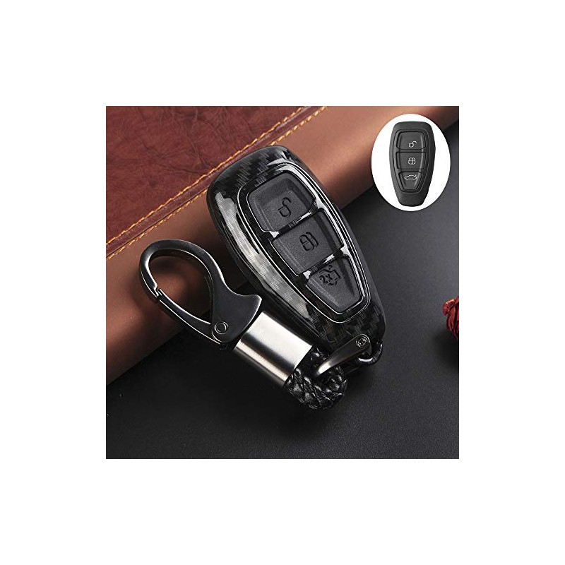 Goolsky Car Key Cover, Case for Ford st Accessories Carbon