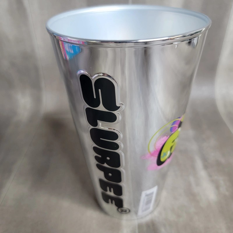 7-11 Limited Edition 7-11 Chrome Silver & Gold Plastic Slurpee