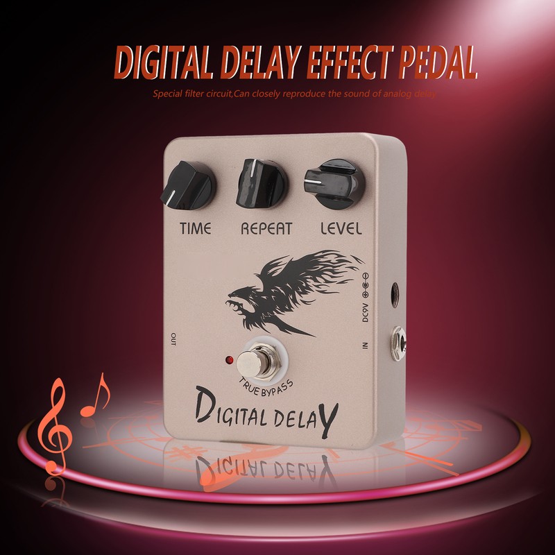 Digital Delay Effect Pedal Electric Guitar Pedals with True Bypass