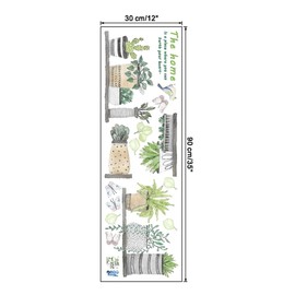 Viniles de cactus cocina Vinilos decorativos pared cocina pegatinas para pared pegatinas decorativas pared con figuras de cactus ideal para cocina sala comedor la tira de pegatinas mide 30cm por 90