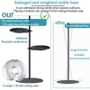 Upgraded 74" Shepherd's Hook Stand plant，Bird Feeder，Wind Chime Hanger Stand,