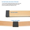 12pcs Bed Slat Centre Caps Holders, 24pcs Side Slat Bracket
