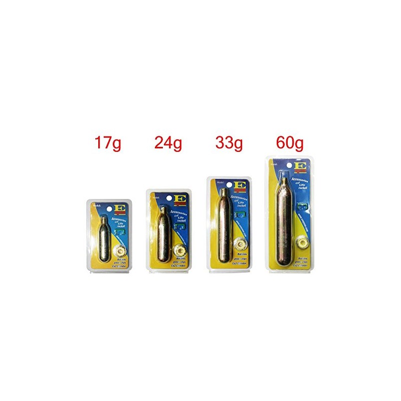 Eyson C02 Automatic Inflatable PFD-Rearming Kit Cartridge Cylinder (33G/150N/Adult)