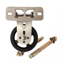 3.5 Inch Wall Mount Pulley Wheel Silent Pulley Heavy Duty Gym Cable Wheel with 180-Degree Hinge Rotation, Swivel Pulley System for DIY Fitness, LAT Gym Equipment, Clothesline, Load Capacity 880 LBS