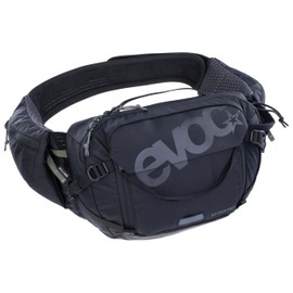 EVOC Hip Pack PRO 3, Waist Bag (AERO Flex Hip Belt, AIR Flow Contact System, mesh Material, Waist Bag, Perfect for Trail Riders, one Size fits All), Black, 3L, Casual Bag
