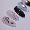 Chrome Crown Handmade Nail Tips Black Magnet Metal Parts Nail
