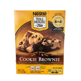 BEST BY 02/2019 Nestle Toll House Chocolate Chip Cookie & Chocolate Brownie Kit