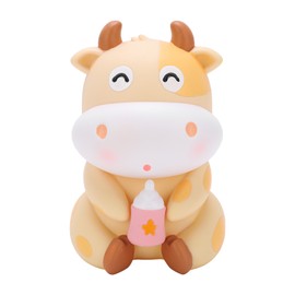 Piggy Bank Cartoon Festive Calf Cute Practical Environmental Protection Vinyl Wear Resistant Coin Bank for Kids Gifts