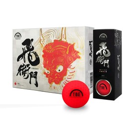 Tobiemon Golf Balls, Fluorescent Matte Color, R&A Certified Balls, Red, 1 Dozen (12 Bulbs) Visibility