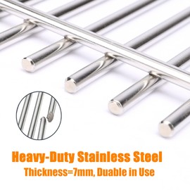 304 Stainless Steel Grill Grates for Charbroil Performance 463342119 463347017 463335517 463376017, Grill Grates Replacement for Char-Broil 463342118 463347418 463347519, G470-0003-W1 G470-0002-W1