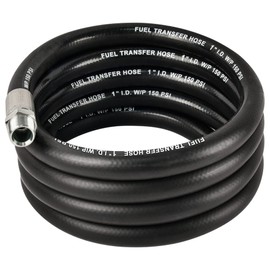 EVIL ENERGY 1" Fuel Transfer Hose,Farm Fuel Hose for Dispensing Diesel Gasoline Kerosene Biodiesel 14FT