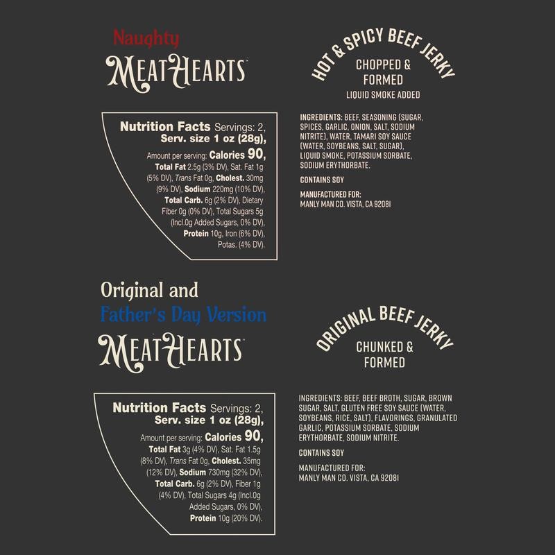 Meathearts™ Gourmet Beef Jerky Gifts Love Flavors - Flavor &