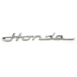 TOUFEIYUAN 1pc Honda Classic Emblem Plating Cursive 215mm x 23mm (Silver Long)