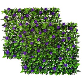 Expandable Fence Privacy Screen for Balcony Patio Outdoor,Decorative Faux Ivy Fencing Panel,Artificial Hedges
