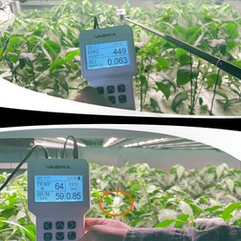 VBR-200 PAR Meter,Data Logger,Test PPFD,DLI,LUX,CCT,Temperature,Humidity,VPD.Dimmer