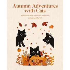 Miss Adola 2 Pack Canvas Tote Bag - Reusable Canvas Totes with Makeup Zipper Pouch Women Ladies Aesthetic Cute Autumn Black Cats Shoulder Bag for Shopping, Work, Gym, Travel