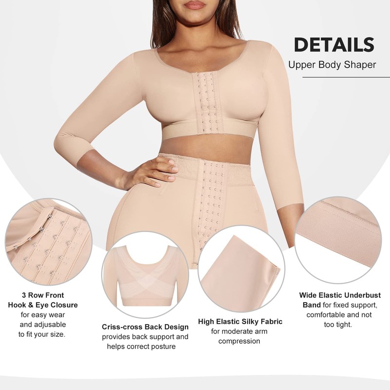 FeelinGirl Arm Shaper for Women Post Surgery Arm Lipo Compression