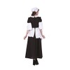 RG Costumes Women's Pilgrim Lady Hattie, Black/White, Medium