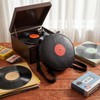 Reginary Vinyl Record Backpack Round Novelty Music Bag with Adjustable