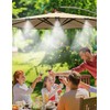Misters for Outside Patio 89FT(27.3M)+34 Brass Mist Nozzles+a Brass Adapter(3/4")