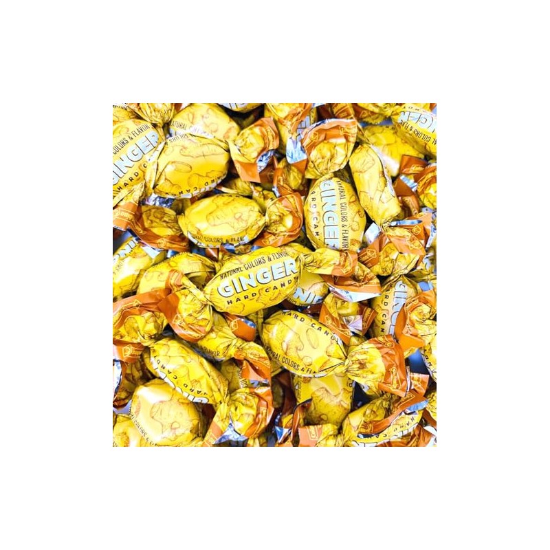 Ginger Hard Candy. 1lb. Real Ginger Root Candy.
