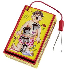 Mini Juego Electrónico «Operación», 1 Jugador, Versión Pequeña, Ideal para Niños, Perfecto como Juego Familiar