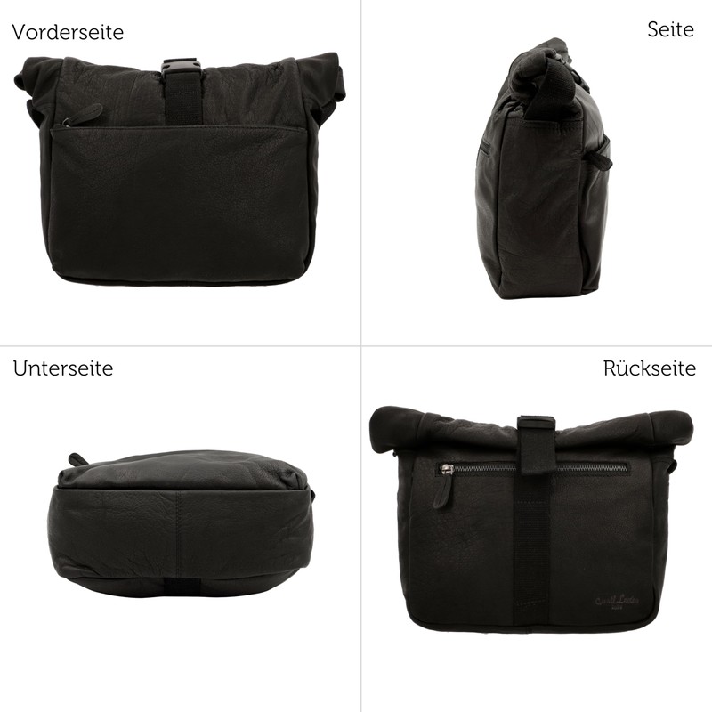 Gusti Luis Shoulder Bag Handbag Leather Black Leather, black