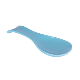 Blue Ceramic Spoon Rest for Kitchen
