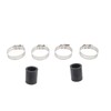 2Pcs 1in High Temp Pipe Clamps Connector Sturdy Exhaust Pipe