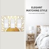 HIZUWKY Mid Century Boho Sunrise Gold Sun 3 Gang Triple