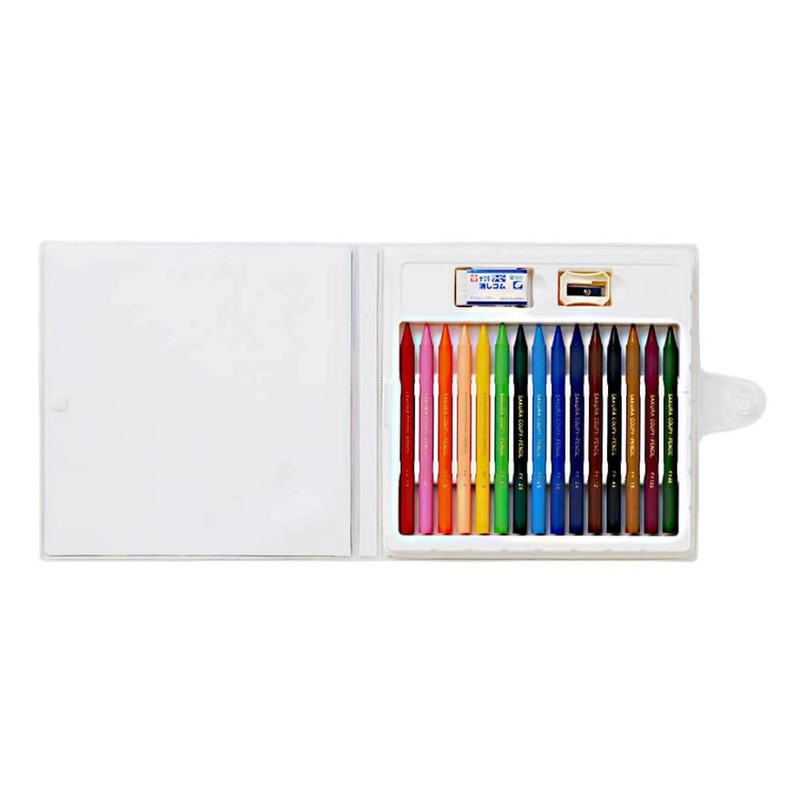 Sakura Creepas Elementary School Coupe Pencil, Set of 15 Colors