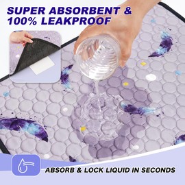 WanpeeGoo Washable Pee Pads for Dogs, 2Pack Reusable Puppy Pads, Super Absorbent & Leakproof Dog Pads, Anti-Slip Dog Pee Pads for Puppy Training & Incontinence, Whelping, Playpen, 18"x24"