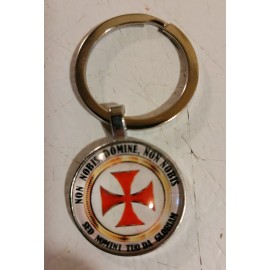 CHMO Knights Templar Christian Red Cross Key Ring