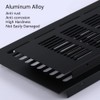 Aluminum Rectangular Air Vent Cover Black Floor Ventilation Grille Louvered