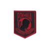 Patch, Embroidered, POW MIA Not Forgotten (Red), 2.5" x 3"