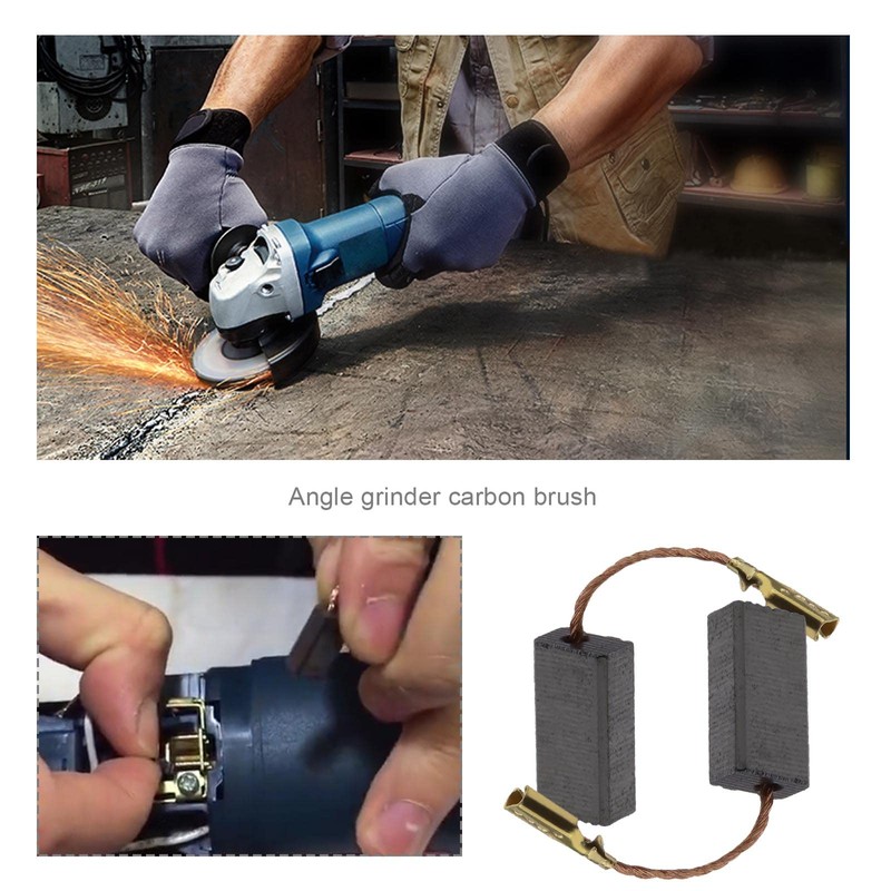 EMSea 20Pcs Motor Carbon Brushes for Bosch Angle Grinder Power