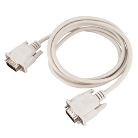Aswalling 1.4M RS232 DB9 9 Pin Male to VGA Video 15 Pin Male Adapter Cable Light Gray