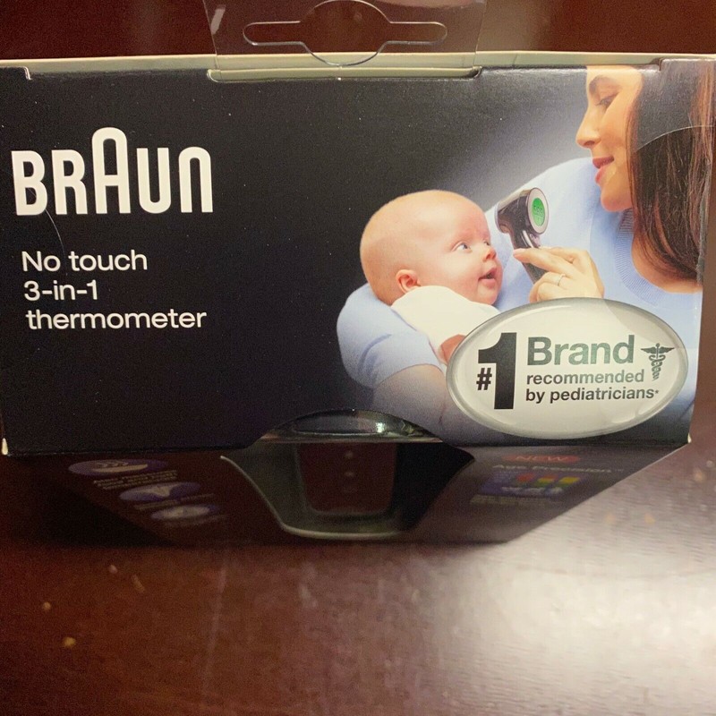 Braun 3-in-1 No Touch BNT400BUS Forehead Thermometer With Age Precision