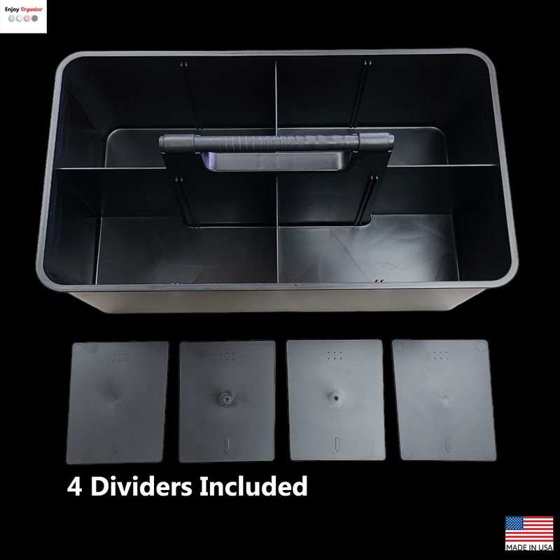Enjoy Organizer- 2 Commercial Extra Large Portable Stackable Carry Caddy,