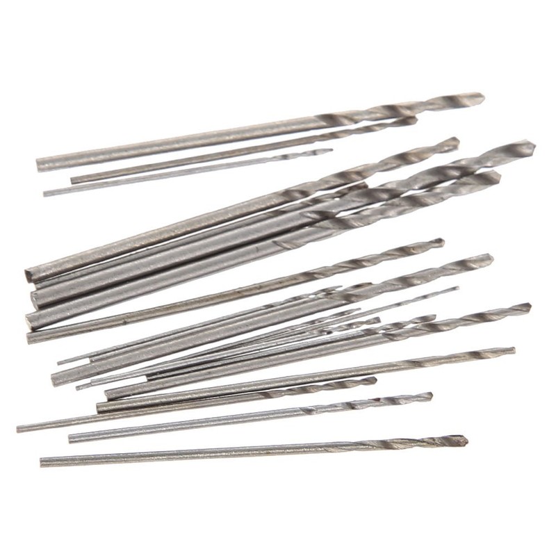 HSS Micro Drill Bits 20 piece multi pack 0.3-1.6mm