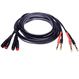 CESS-029-3f Male Banana Plug to Female Banana Jack Speaker Extension Cable, Silicone Cable, 2 Pack (3 Feet)