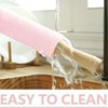 Silicone Rolling Pin for Baking,15inch Pastry Dough Roller with Wooden