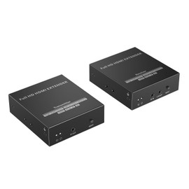 PremiumCord HDMI Uncompressed Extender for 150m over LAN over IP Full HD 1080p 60Hz HDR10 HDCP 1.4 IR Transmission Metal Housing