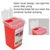 Razors Blades Disposal Case, Large Capacity Red Razor Blade Bank