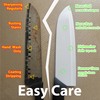 Rynal Ceramic Knife - 7 inch Chef's Santoku Knife -