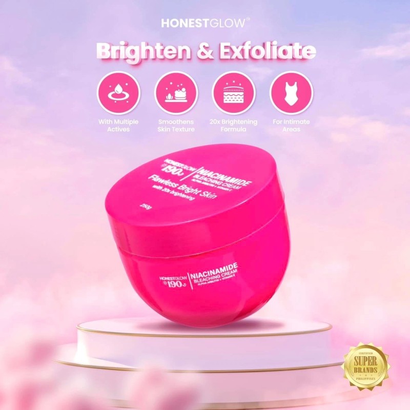 HONESTGLOW 190 Niacinamide Cream with Alpha Arbutin & Vitamin E