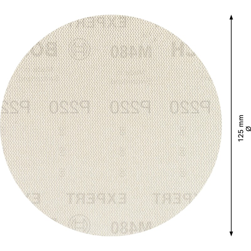 Bosch EXPERT M480: 125mm.