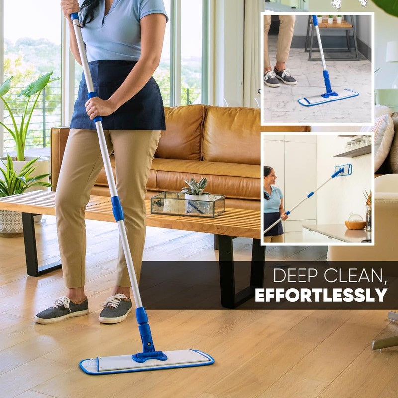 Microfiber Wholesale™ 18 inch Microfiber Mop Pads - Machine Washable,