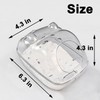 Wallspet Hamster Bathtub, Sand Bath Container Transparent Hamster Bathroom with